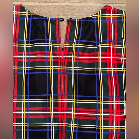 J Crew Factory Women’s Tartan Plaid Size 8 Sleeveless Top - Picture 9 of 15